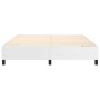 Estructura de cama de cuero sintético blanco 160x200 cm de vidaXL, Camas y somieres - Ref: Foro24-3121054, Precio: 131,37 €, ...