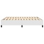 Estructura de cama de cuero sintético blanco 160x200 cm de vidaXL, Camas y somieres - Ref: Foro24-3121054, Precio: 131,37 €, ...