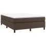 Estructura de cama de cuero sintético marrón 140x190 cm de vidaXL, Camas y somieres - Ref: Foro24-3121044, Precio: 133,25 €, ...