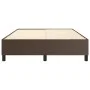 Estructura de cama de cuero sintético marrón 140x190 cm de vidaXL, Camas y somieres - Ref: Foro24-3121044, Precio: 133,25 €, ...