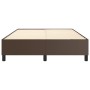 Estructura de cama de cuero sintético marrón 140x190 cm de vidaXL, Camas y somieres - Ref: Foro24-3121044, Precio: 135,46 €, ...