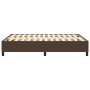Estructura de cama de cuero sintético marrón 140x190 cm de vidaXL, Camas y somieres - Ref: Foro24-3121044, Precio: 135,46 €, ...