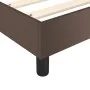 Estructura de cama de cuero sintético marrón 140x190 cm de vidaXL, Camas y somieres - Ref: Foro24-3121044, Precio: 133,25 €, ...