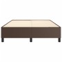 Estructura de cama de cuero sintético marrón 140x200 cm de vidaXL, Camas y somieres - Ref: Foro24-3121050, Precio: 121,65 €, ...
