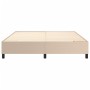 Estructura de cama de cuero sintético capuchino 180x200 cm de vidaXL, Camas y somieres - Ref: Foro24-3121064, Precio: 166,15 ...
