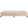 Estructura de cama de cuero sintético capuchino 180x200 cm de vidaXL, Camas y somieres - Ref: Foro24-3121064, Precio: 166,15 ...