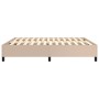 Estructura de cama de cuero sintético capuchino 160x200 cm de vidaXL, Camas y somieres - Ref: Foro24-3121058, Precio: 134,10 ...