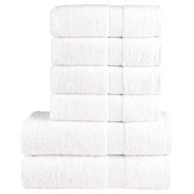 Juego de toallas premium SOLUND 6 unidades blanco 600 gsm en Toallas | Comprar online en Foru.es