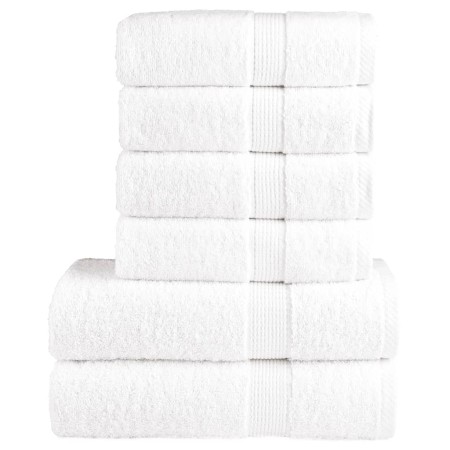 Juego de toallas premium SOLUND 6 unidades blanco 600 gsm en Toallas | Comprar online en Foru.es