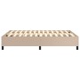 Estructura de cama cuero sintético color capuchino 140x190 cm de vidaXL, Camas y somieres - Ref: Foro24-3121046, Precio: 131,...