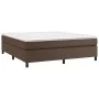 Estructura de cama de cuero sintético marrón 180x200 cm de vidaXL, Camas y somieres - Ref: Foro24-3121062, Precio: 158,15 €, ...