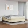 Cream synthetic leather bed frame 180x200 cm by vidaXL, Beds and slatted bases - Ref: Foro24-3121061, Price: 131,72 €, Discou...
