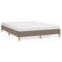 Estructura de cama de tela gris taupe 140x190 cm de vidaXL, Camas y somieres - Ref: Foro24-346814, Precio: 118,75 €, Descuent...