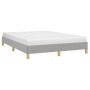 Estructura de cama de tela gris claro 140x190 cm de vidaXL, Camas y somieres - Ref: Foro24-346810, Precio: 115,92 €, Descuent...