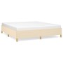 Estructura de cama de tela color crema 160x200 cm de vidaXL, Camas y somieres - Ref: Foro24-347178, Precio: 152,41 €, Descuen...