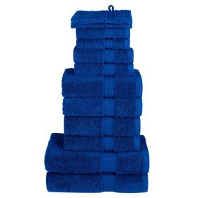 Juego de toallas premium SOLUND 12 unidades azul 600 gsm en Toallas | Comprar online en Foru.es