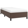 Estructura de cama cuero sintético marrón 80x200 cm de vidaXL, Camas y somieres - Ref: Foro24-347218, Precio: 97,47 €, Descue...
