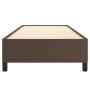 Estructura de cama cuero sintético marrón 80x200 cm de vidaXL, Camas y somieres - Ref: Foro24-347218, Precio: 97,47 €, Descue...