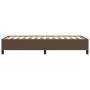 Estructura de cama cuero sintético marrón 80x200 cm de vidaXL, Camas y somieres - Ref: Foro24-347218, Precio: 97,47 €, Descue...