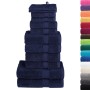 Juego de toallas premium SOLUND 12 unidades azul marino 600 gsm en Toallas | Comprar online en Foru.es