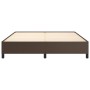 Estructura de cama de cuero sintético marrón 180x200 cm de vidaXL, Camas y somieres - Ref: Foro24-347266, Precio: 160,92 €, D...