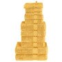 Juego de toallas premium SOLUND 12 unidades dorado 600 gsm en Toallas | Comprar online en Foru.es