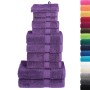 Juego de toallas premium SOLUND 12 unidades morado 600 gsm en Toallas | Comprar online en Foru.es