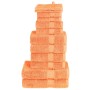 Juego de toallas premium SOLUND 12 unidades naranja 600 gsm en Toallas | Comprar online en Foru.es