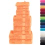 Juego de toallas premium SOLUND 12 unidades naranja 600 gsm en Toallas | Comprar online en Foru.es