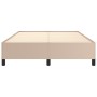 Estructura de cama cuero sintético color capuchino 140x190 cm de vidaXL, Camas y somieres - Ref: Foro24-347250, Precio: 131,9...
