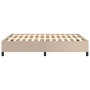 Estructura de cama cuero sintético color capuchino 140x190 cm de vidaXL, Camas y somieres - Ref: Foro24-347250, Precio: 131,9...