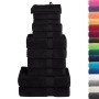 Juego de toallas premium SOLUND 12 unidades negro 600 gsm en Toallas | Comprar online en Foru.es