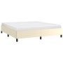 Estructura de cama de cuero sintético crema 180x200 cm de vidaXL, Camas y somieres - Ref: Foro24-347265, Precio: 133,55 €, De...