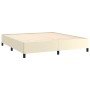 Estructura de cama de cuero sintético crema 180x200 cm de vidaXL, Camas y somieres - Ref: Foro24-347265, Precio: 133,55 €, De...