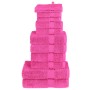 Juego de toallas premium SOLUND 12 unidades rosa 600 gsm en Toallas | Comprar online en Foru.es
