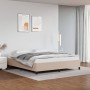 Estructura de cama de cuero sintético capuchino 160x200 cm de vidaXL, Camas y somieres - Ref: Foro24-347262, Precio: 134,10 €...