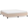 Estructura de cama de cuero sintético capuchino 160x200 cm de vidaXL, Camas y somieres - Ref: Foro24-347262, Precio: 134,10 €...