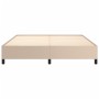 Estructura de cama de cuero sintético capuchino 160x200 cm de vidaXL, Camas y somieres - Ref: Foro24-347262, Precio: 134,10 €...