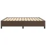 Estructura de cama de cuero sintético marrón 160x200 cm de vidaXL, Camas y somieres - Ref: Foro24-347260, Precio: 150,39 €, D...
