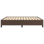 Estructura de cama de cuero sintético marrón 160x200 cm de vidaXL, Camas y somieres - Ref: Foro24-347260, Precio: 153,03 €, D...