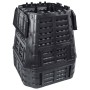 Compostador de jardín negro 93,3x93,3x113 cm 740 L en Compostaje | Comprar online en Foru.es