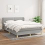 Cama box spring con colchón tela gris claro 140x190 cm de vidaXL, Camas y somieres - Ref: Foro24-3126717, Precio: 467,97 €, D...