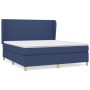 Cama box spring con colchón tela azul 160x200 cm de vidaXL, Camas y somieres - Ref: Foro24-3128379, Precio: 583,96 €, Descuen...