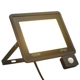 Foco LED con sensor 100 W blanco cálido en Accesorios para iluminación | Comprar online en Foru.es