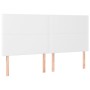 Cama box spring con colchón cuero sintético blanco 160x200 cm de vidaXL, Camas y somieres - Ref: Foro24-3128920, Precio: 613,...
