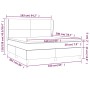 Cama box spring con colchón cuero sintético negro 160x200 cm de vidaXL, Camas y somieres - Ref: Foro24-3128919, Precio: 593,3...