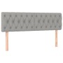 Cama box spring con colchón tela gris claro 140x190 cm de vidaXL, Camas y somieres - Ref: Foro24-3130505, Precio: 471,83 €, D...