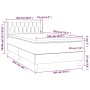 Cama box spring con colchón tela color crema 100x200 cm de vidaXL, Camas y somieres - Ref: Foro24-3129934, Precio: 308,97 €, ...