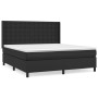 Cama box spring con colchón cuero sintético negro 160x200 cm de vidaXL, Camas y somieres - Ref: Foro24-3132507, Precio: 586,0...