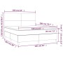 Cama box spring colchón y LED cuero sintético blanco 160x200 cm de vidaXL, Camas y somieres - Ref: Foro24-3135832, Precio: 59...